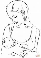 Mom Is Breastfeeding coloring Page  Free Printable Coloring Pages sketch template
