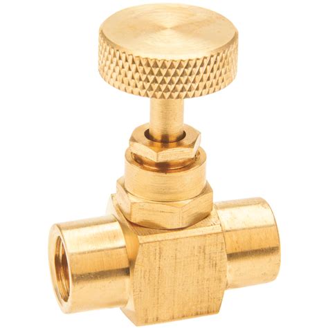 1/4" NPT Brass needle Valve - Female x Female - Trerice