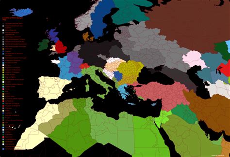 My own attempt at making a map of Europe* in TNO using mapchart - It ...