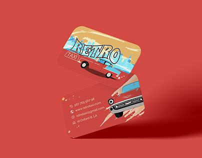 Taxi Card Retro Projects :: Photos, videos, logos, illustrations and branding :: Behance