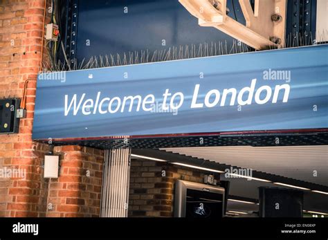 welcome to london sign Stock Photo - Alamy