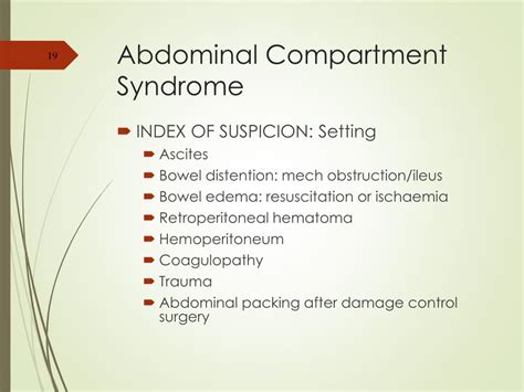 PPT - ABDOMINAL COMPARTMENT SYNDROME PowerPoint Presentation, free download - ID:4564110