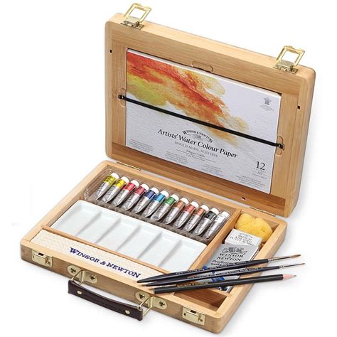 Winsor & Newton Artists' Watercolour Tube Bamboo Box