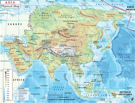 Map showing the defined area of Middle Asia, bounded by the winter