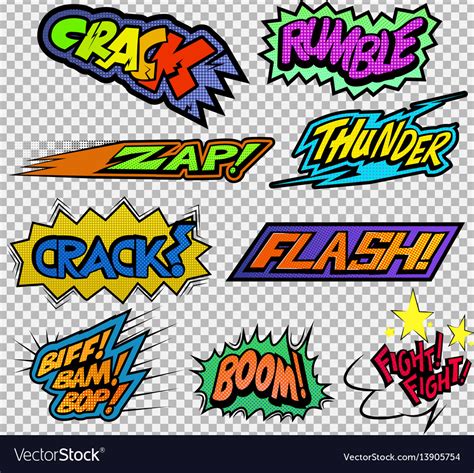 Fighting sound effect Royalty Free Vector Image