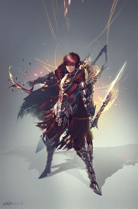 Fantasy swordsman CG | Personagens masculinos, Ilustrações, Ideias para personagens