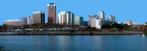 Long Beach Skyline Panorama