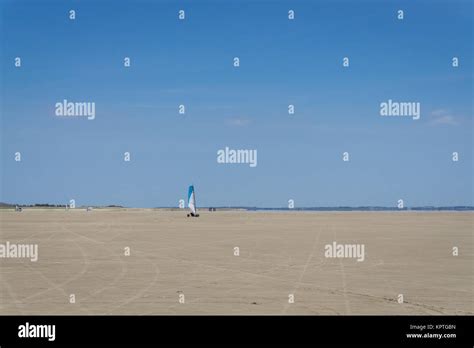 land sailing on the beach in summer Stock Photo - Alamy