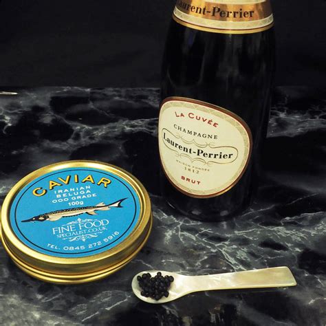 luxury beluga caviar and champagne set by fine food specialist | notonthehighstreet.com