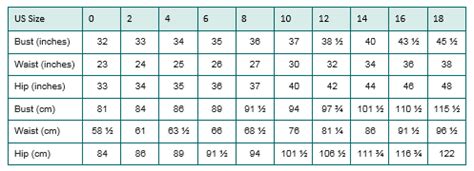 Women's Size Chart – Hooked On Aminah