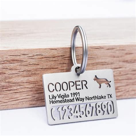 Hollow-carved ID Tags in 2020 | Id tag, Dog tags, Dog tags pet