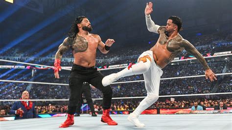 Roman Reigns vs. Jey Uso -- Tribal Combat for Undisputed WWE Universal ...