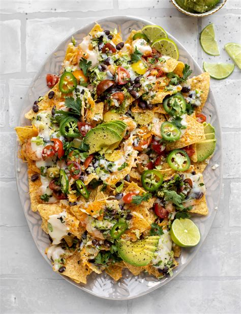 Sheet Pan Shrimp Nachos - Sheet Pan Shrimp Nachos