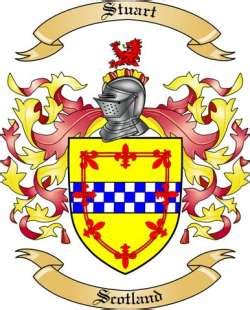 Stuart Family Crest from Scotland by The Tree Maker