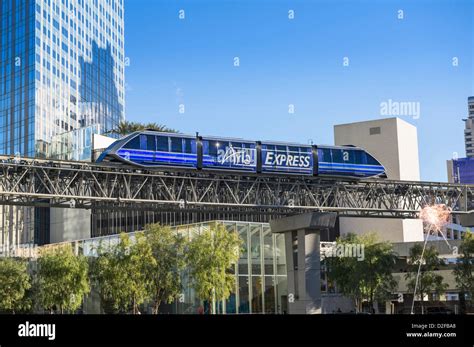 The Aria Express Tram at CityCenter in Las Vegas Stock Photo - Alamy