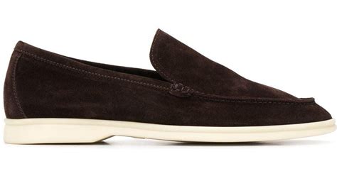 Loro Piana Summer Walk Suede Loafers in Brown for Men - Lyst