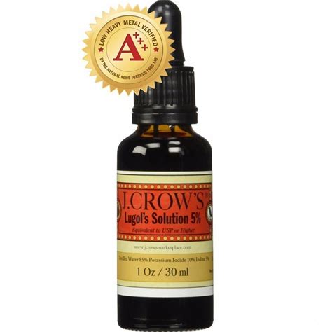 J Crow's 5% Lugol's Iodine Solution - Detox4Life