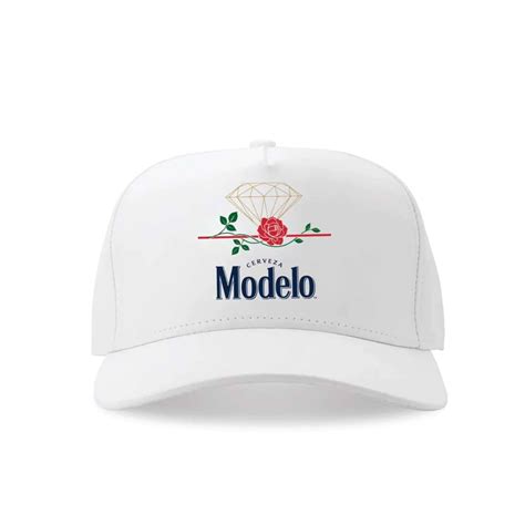 Diamond X Modelo Box Rose Snapback Hat White - Billion Creation