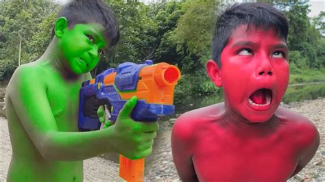 HULK BOY Transformation : Funny Red HULK Hunting | Hulk Funny ...