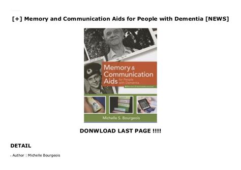 Memory and Communication Aids for People with Dementia [NEWS]