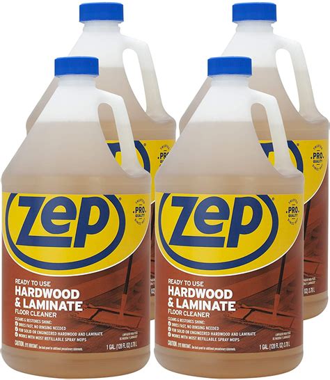 Zep Hardwood and Laminate Floor Cleaner 128 Ounce ZUHLF128 (Case of 4 ...