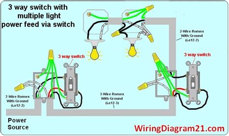 Wiring A 3 Way Switch With Multiple Lights