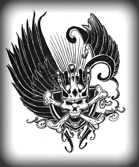 Skull Tattoo Design I by SM1902 on DeviantArt