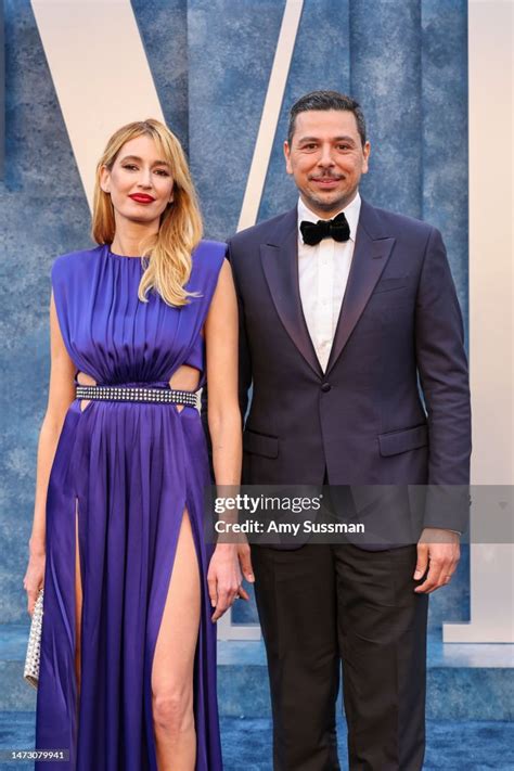 Kenza Fourati and Ayman Mohyeldin attend the 2023 Vanity Fair Oscar ...