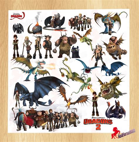 26 How To Train Your Dragon Character PNG Images by RedHorse0088