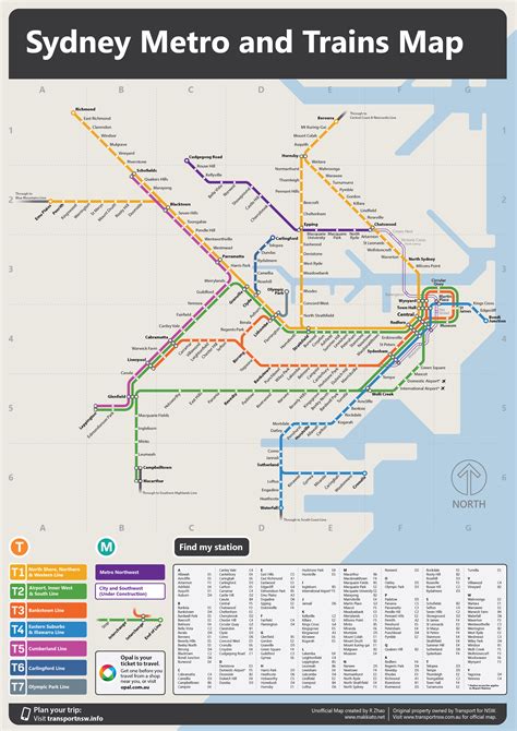 Sydney Trains and Metro Map in 2020 – Unofficial – Makkiato