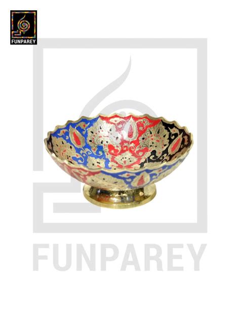 Handmade Decorative Brass Bowl 8" - Funparey