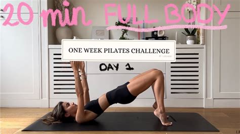 20MIN full body pilates workout // DAY 1 CHALLENGE // no equipment ...