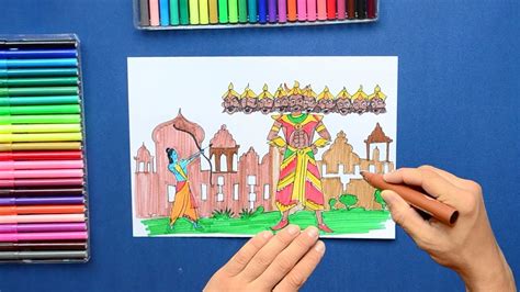 How to Draw Ravana for Dussehra- Drawing for Kids by Sonal - The Learning Brush