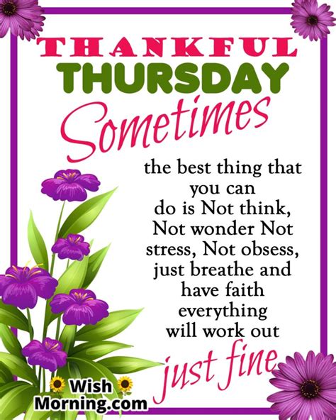 Thankful Thursday Quotes Wishes - Wish Morning