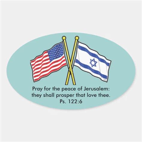 Pray For The Peace Of Jerusalem Stickers | Zazzle