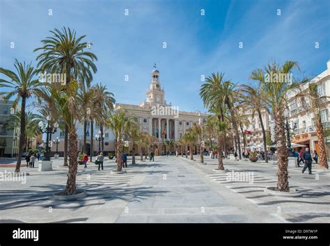 Cadiz old Town hall, Spain Stock Photo - Alamy