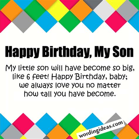 Happy Birthday, Son! 50+ Birthday Wishes For Your Boy » Wording Ideas