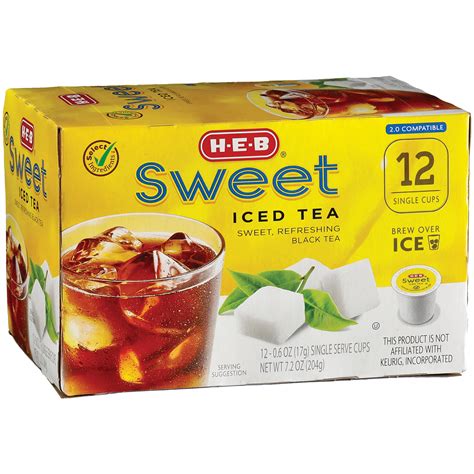 H-E-B Iced Tea Single Serve Cups - Sweet Tea - Shop Tea at H-E-B