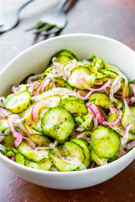 Cucumber Salad | Salad side dishes, Side dishes easy, Recipes