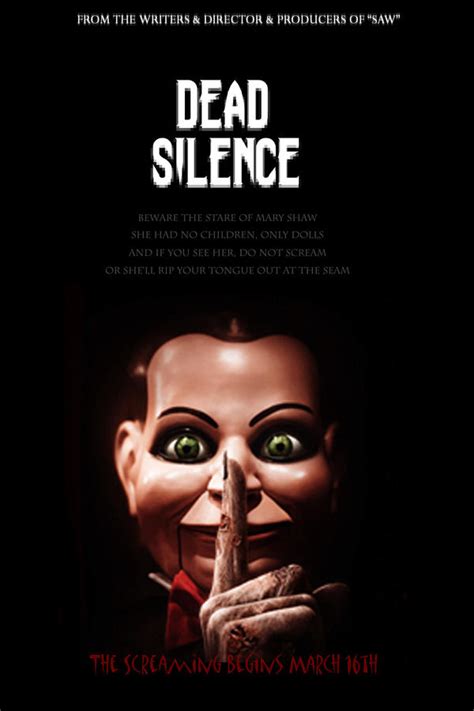 Dead Silence Movie Poster 1 by mentalmidget87 on DeviantArt