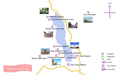 Dali Tourism Map