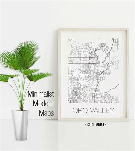 Oro Valley Arizona Oro Valley AZ Map Oro Valley Map Oro - Etsy