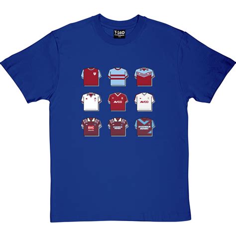 West Ham Shirt History T-Shirt - Football Bobbles