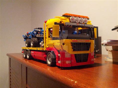 lego flatbed truck 8109 with 8415 mounted by BigTeslaFist415 on DeviantArt