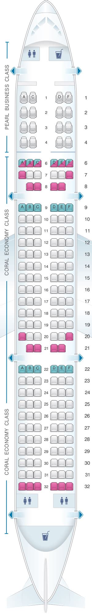 Seat Map Airbus A320 200 Etihad Airways Best Seats In The Plane ...