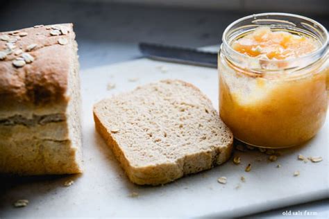 Easy Homemade Bread ( No Machine Required ) + Peach Jam