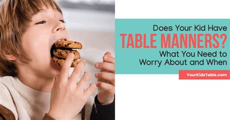 Bad Table Manners For Kids