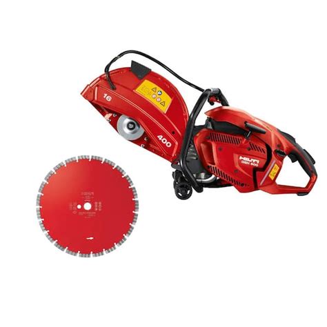 Hilti 16 in. DSH 900X Hand-Held Concrete Gas Saw with Equidist SPX Diamond Blade 3539189 - The ...