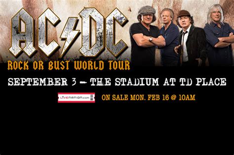 AC/DC Announce North American ROCK or BUST World Tour Dates - Ottawa 67s