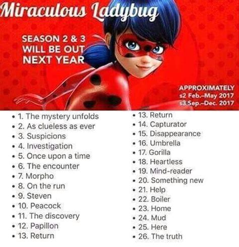 Miraculous ladybug season 1 episode 1 episode name - egochlist